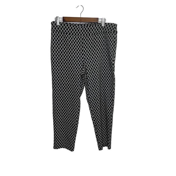Alfred Dunner women's 12 black skinny ankle pull on elastic waist dress pants - Picture 1 of 13